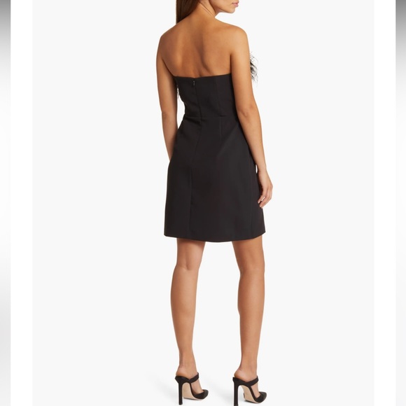 Sam Edelman Feather top sheath dress black women’s size 8 - Picture 2 of 5